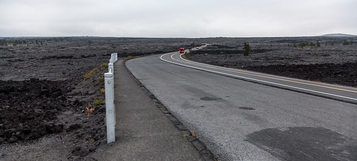 Chain of Craters Road: Lavafelder Hawaii Volcanoes National Park