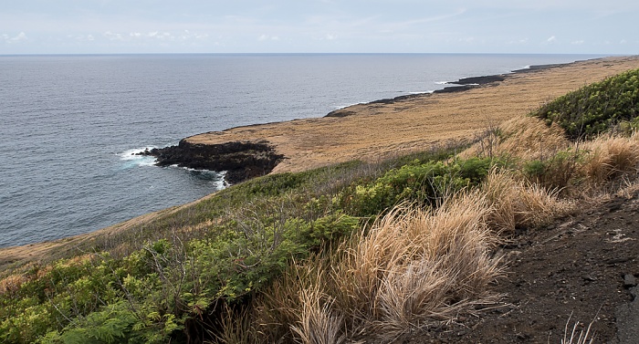 Blick vom Haleokane Lookout: Pazifik Big Island