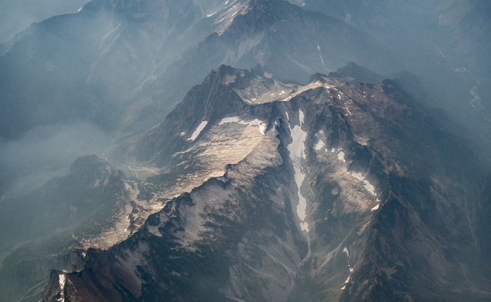 Washington Cascade Range (Kaskadenkette) mit der Henry M. Jackson Wilderness 2017-09-16 Flug ICE684 Seattle/Tacoma (KSEA) - Keflavík (KEF/BIKF) Luftbild aerial photo