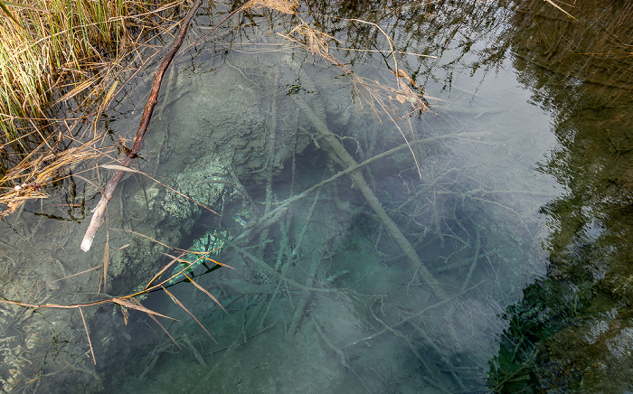 Großer Ostersee: Quelltrichter am Südende Osterseen