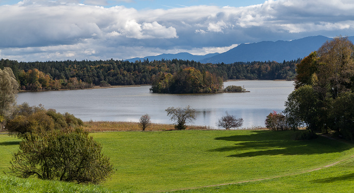 Großer Ostersee mit Steigerinsel Osterseen