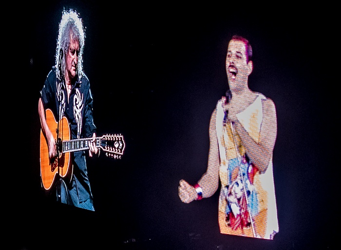 Olympiahalle: Queen + Adam Lambert München Brian May, Freddie Mercury
