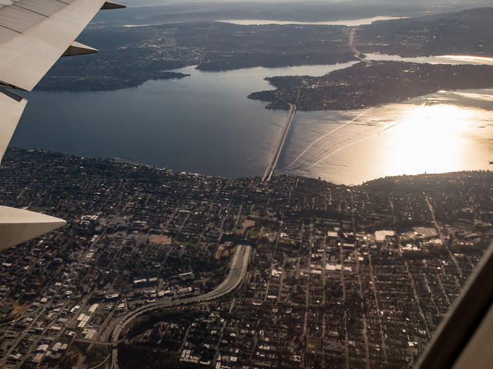 King County: Seattle, Lake Washington mit Mercer Island Washington