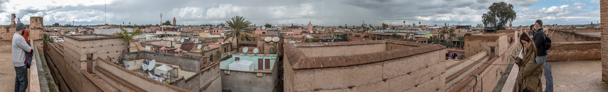 Marrakesch Blick vom Palais El Badi: Medina