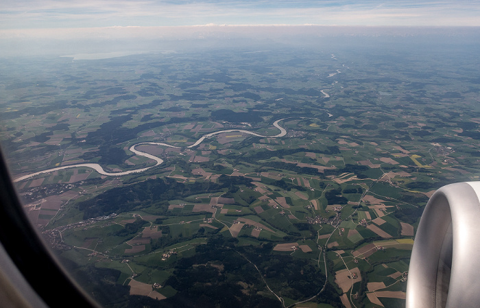 Bayern: Inn 2018-04-27 Flug ELY354 München Franz Josef Strauß (MUC/EDDM) - Ben Gurion (TLV/LLBG) Luftbild aerial photo