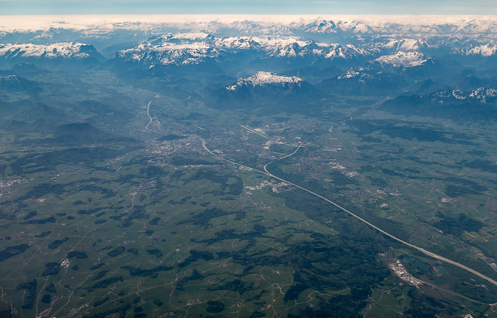 Land Salzburg 2018-04-27 Flug ELY354 München Franz Josef Strauß (MUC/EDDM) - Ben Gurion (TLV/LLBG) Luftbild aerial photo