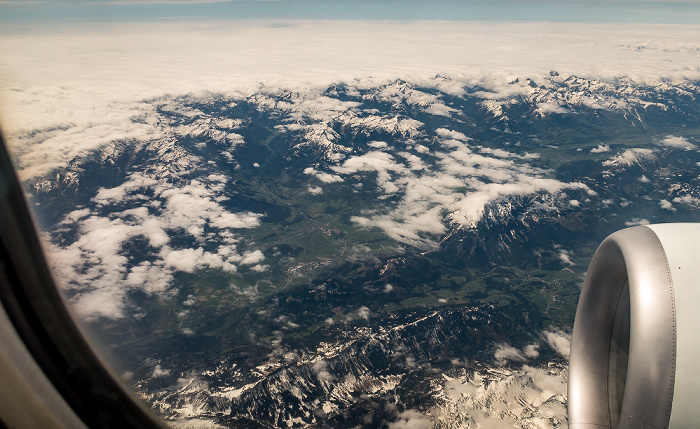 Österreich 2018-04-27 Flug ELY354 München Franz Josef Strauß (MUC/EDDM) - Ben Gurion (TLV/LLBG) Luftbild aerial photo