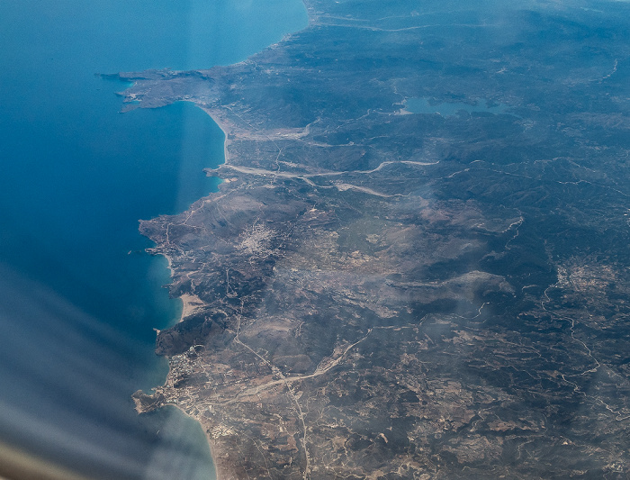 Griechenland Rhodos 2018-04-27 Flug ELY354 München Franz Josef Strauß (MUC/EDDM) - Ben Gurion (TLV/LLBG) Luftbild aerial photo