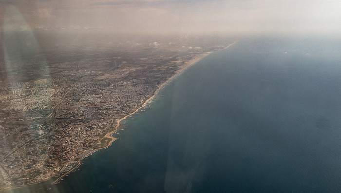 Tel Aviv 2018-04-27 Flug ELY354 München Franz Josef Strauß (MUC/EDDM) - Ben Gurion (TLV/LLBG) Luftbild aerial photo