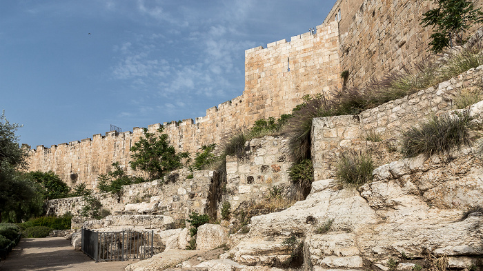 Jerusalem Beit Shalom Garden, Altstadtmauer
