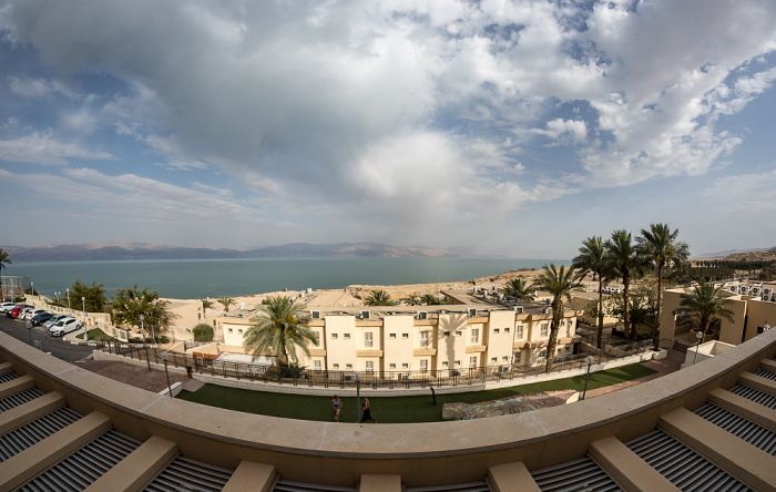 Blick aus dem Ein Gedi Hostel: Totes Meer En Gedi