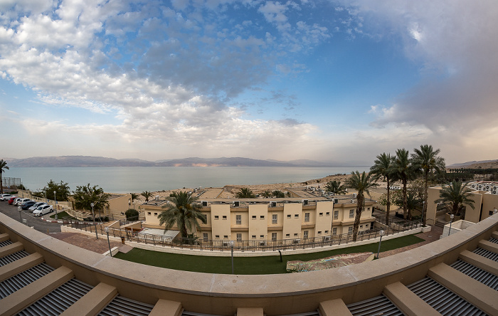 Blick aus dem Ein Gedi Hostel: Totes Meer En Gedi