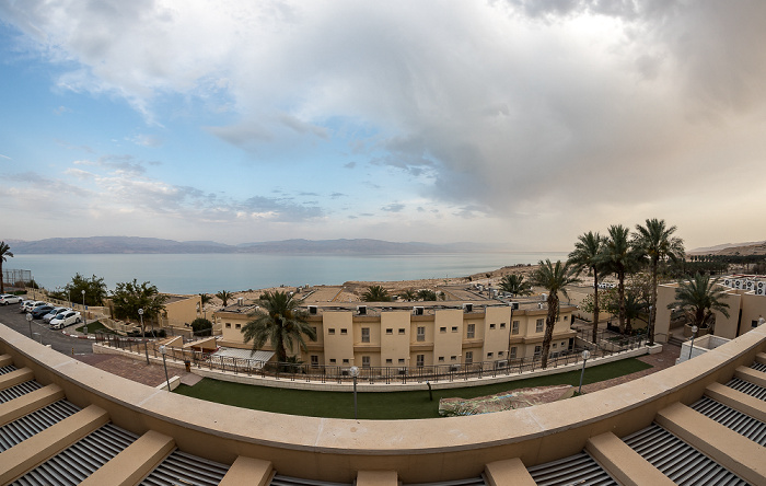 Blick aus dem Ein Gedi Hostel: Totes Meer En Gedi