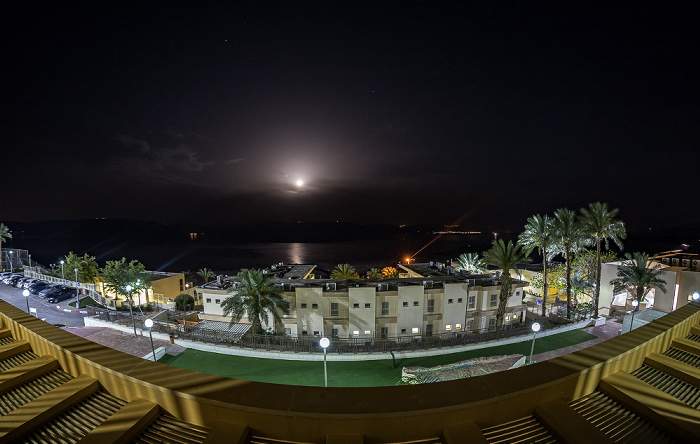 Blick aus dem Ein Gedi Hostel: Totes Meer En Gedi