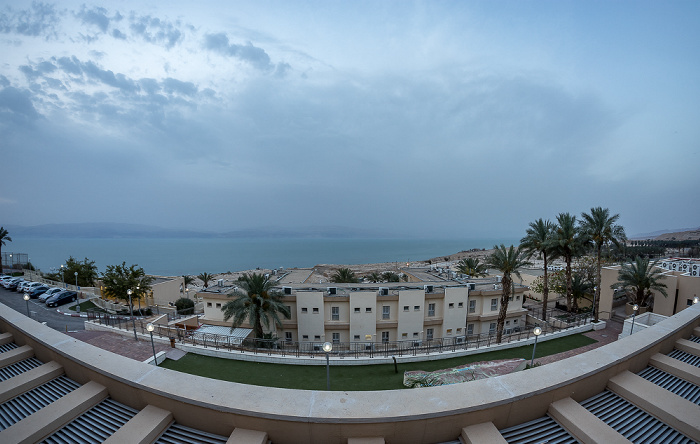 Blick aus dem Ein Gedi Hostel: Totes Meer En Gedi