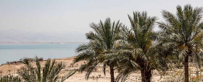 Blick aus dem Ein Gedi Hostel: Totes Meer En Gedi