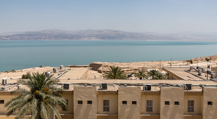 Blick aus dem Ein Gedi Hostel: Totes Meer En Gedi