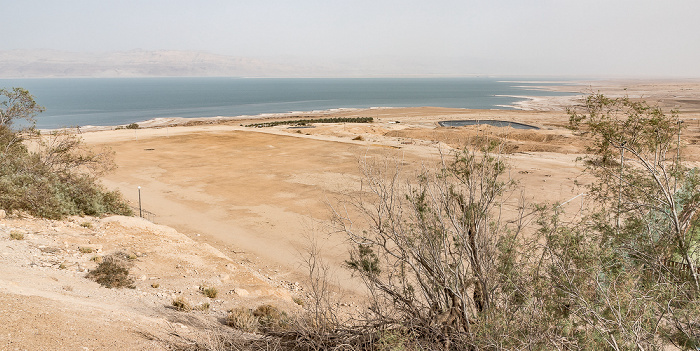 Blick vom Kibbuz: Totes Meer En Gedi