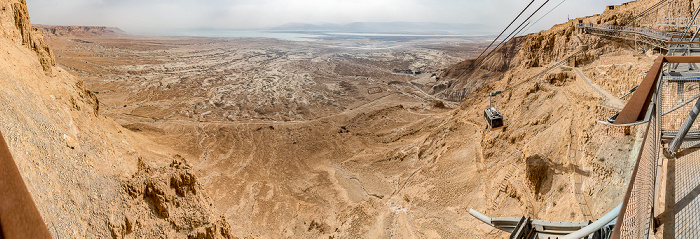 Blick vom Masada-Tafelberg Seilbahn