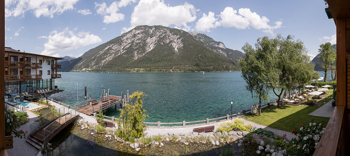 Blick aus dem Travel Charme Fürstenhaus Am Achensee: Achensee Pertisau