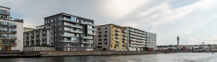 Stockholm Hammarby sjö, Södermalm mit Hammarby sjöstad