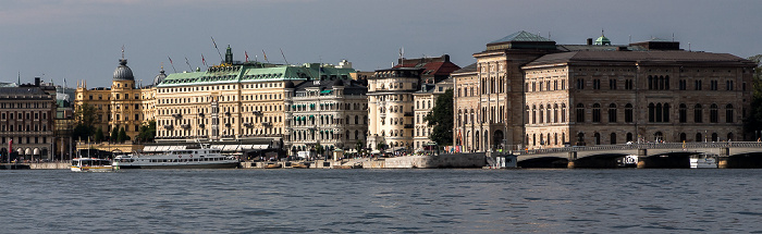 Stockholm Strömmen, Norrmalm mit Blasieholmen Grand Hotel Schwedisches Nationalmuseum