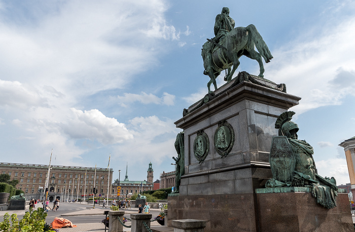 Norrmalm: Gustav Adolfs torg - Gustav II Adolfs-Reiterstandbild Stockholm