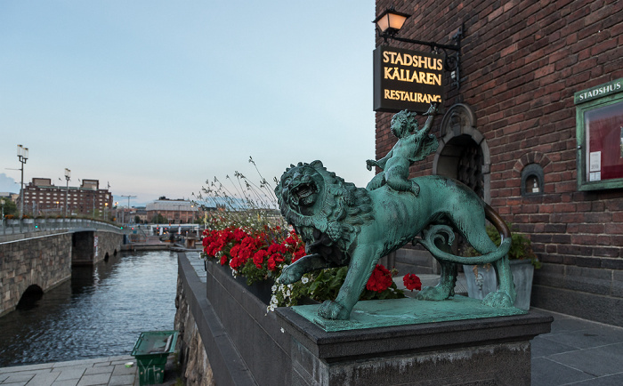Stadshuset (Stadthaus): Bacchus pa lejon (Bachus auf dem Löwen) Stockholm