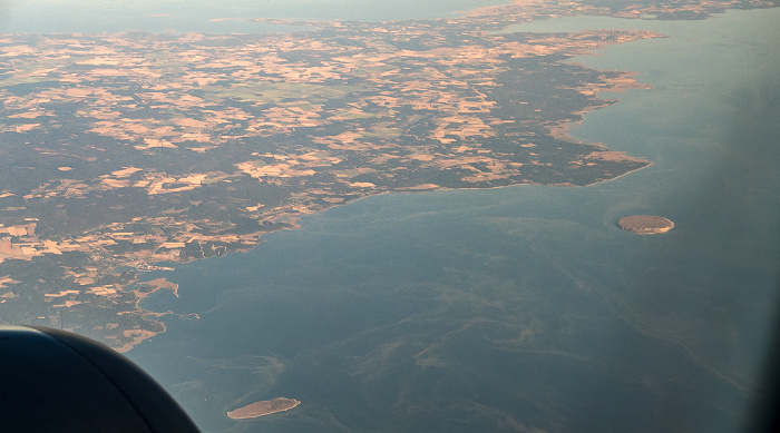 Gotland Ostsee 2018-07-25 Flug DLH2419 Stockholm-Arlanda (ARN/ESSA) - München Franz Josef Strauß (MUC/EDDM)