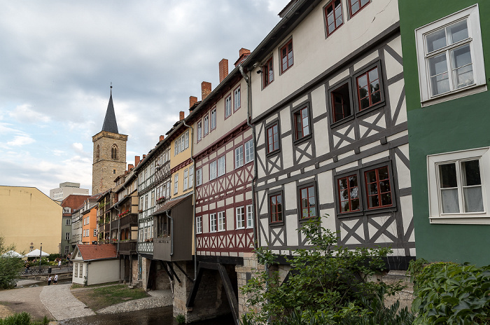 Erfurt Krämerbrücke Ägidienkirche Breitstrom