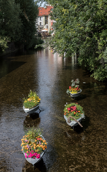 Blick von der Schlösserbrücke:  Breitstrom (Gera) Erfurt