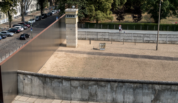 Blick vom Beobachtungsturm der Gedenkstätte Berliner Mauer: Gedenkstätte Berliner Mauer an der Bernauer Straße Berlin