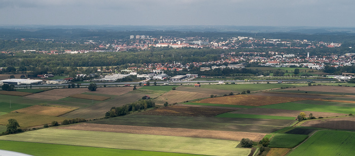 Landkreis Freising 2018-09-14 Flug DLH1986 München Franz Josef Strauß (MUC/EDDM) - Köln/Bonn (CGN/EDDK) Luftbild aerial photo