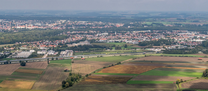 Landkreis Freising 2018-09-14 Flug DLH1986 München Franz Josef Strauß (MUC/EDDM) - Köln/Bonn (CGN/EDDK) Luftbild aerial photo