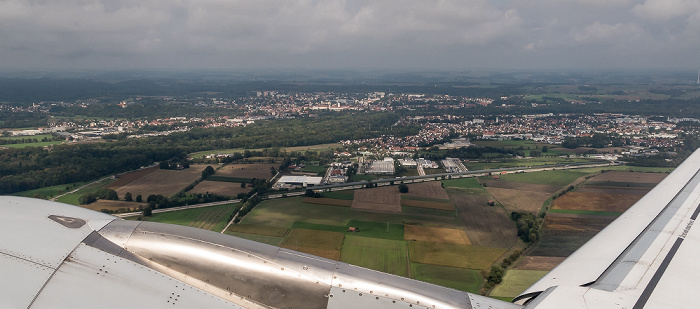 Landkreis Freising 2018-09-14 Flug DLH1986 München Franz Josef Strauß (MUC/EDDM) - Köln/Bonn (CGN/EDDK) Luftbild aerial photo