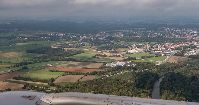 Landkreis Freising 2018-09-14 Flug DLH1986 München Franz Josef Strauß (MUC/EDDM) - Köln/Bonn (CGN/EDDK) Luftbild aerial photo