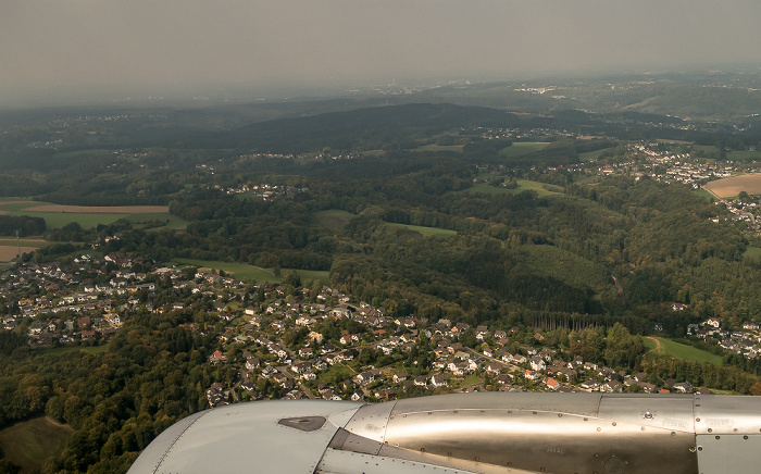 Rheinisch-Bergischer Kreis 2018-09-14 Flug DLH1986 München Franz Josef Strauß (MUC/EDDM) - Köln/Bonn (CGN/EDDK) Luftbild aerial photo