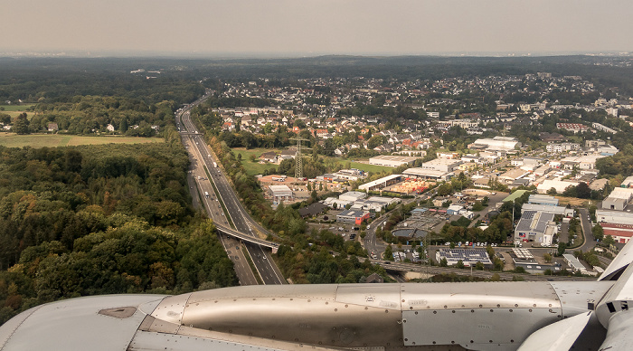 Rheinisch-Bergischer Kreis 2018-09-14 Flug DLH1986 München Franz Josef Strauß (MUC/EDDM) - Köln/Bonn (CGN/EDDK) Luftbild aerial photo