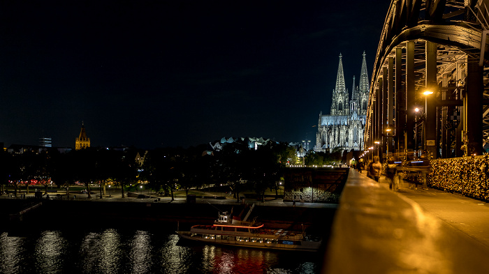 Rhein, Hohenzollernbrücke, Museum Ludwig, Kölner Dom Köln