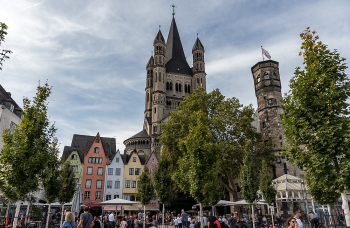 Köln Altstadt: Rheingarten, Fischmarkt, Groß St. Martin