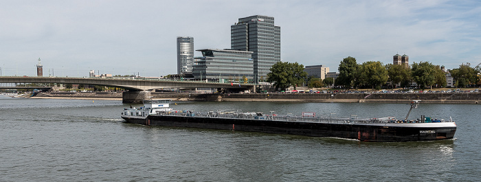 Köln Rhein, Deutzer Brücke, LANXESS-Zentrale KölnTriangle