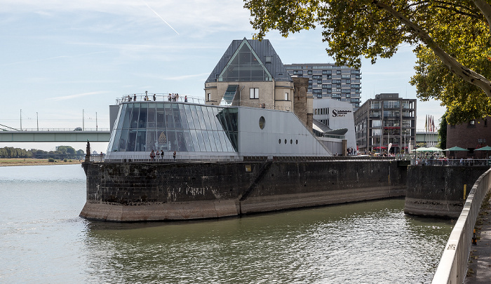 Köln Rhein, Rheinauhalbinsel mit Schokoladenmuseum