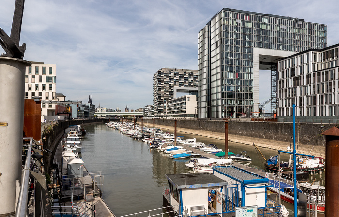 Rheinauhafen, Rheinauhalbinsel mit Kranhäusern Köln