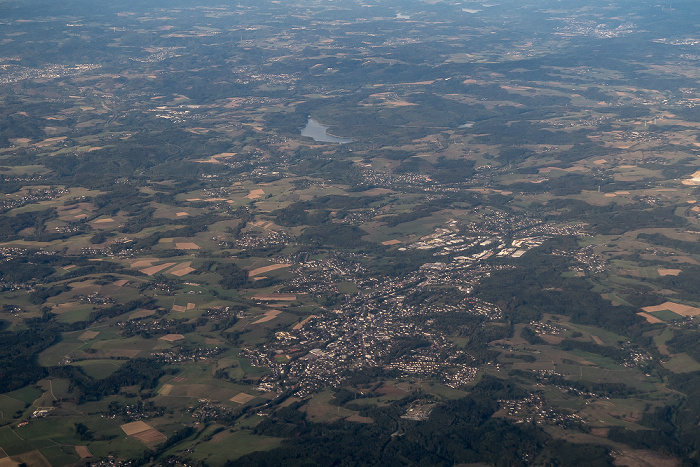 Nordrhein-Westfalen - Oberbergischer Kreis: Waldbröl 2018-09-16 Flug DLH1991 Köln/Bonn (CGN/EDDK) - München Franz Josef Strauß (MUC/EDDM) Wiehtalsperre Luftbild aerial photo