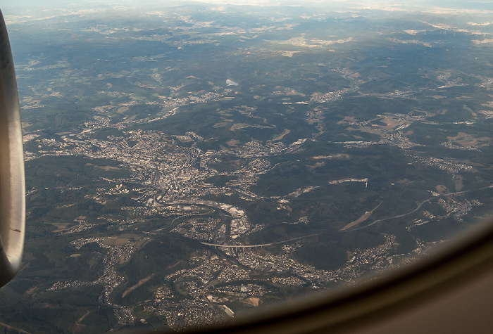 Nordrhein-Westfalen 2018-09-16 Flug DLH1991 Köln/Bonn (CGN/EDDK) - München Franz Josef Strauß (MUC/EDDM) Luftbild aerial photo