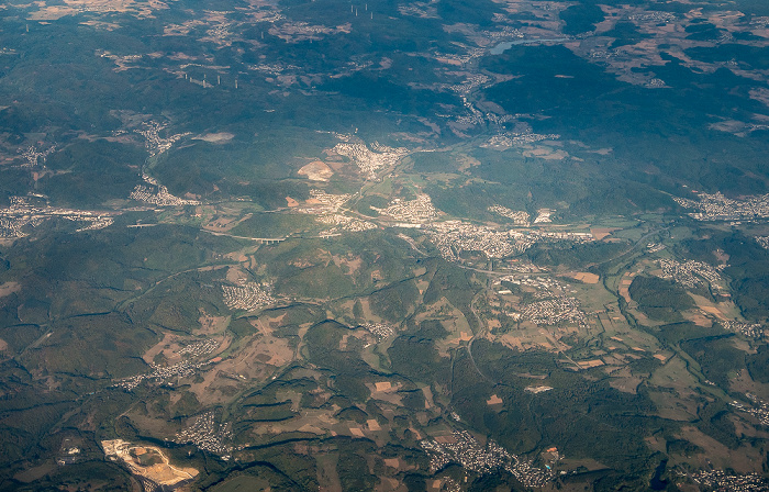 Nordrhein-Westfalen 2018-09-16 Flug DLH1991 Köln/Bonn (CGN/EDDK) - München Franz Josef Strauß (MUC/EDDM) Luftbild aerial photo