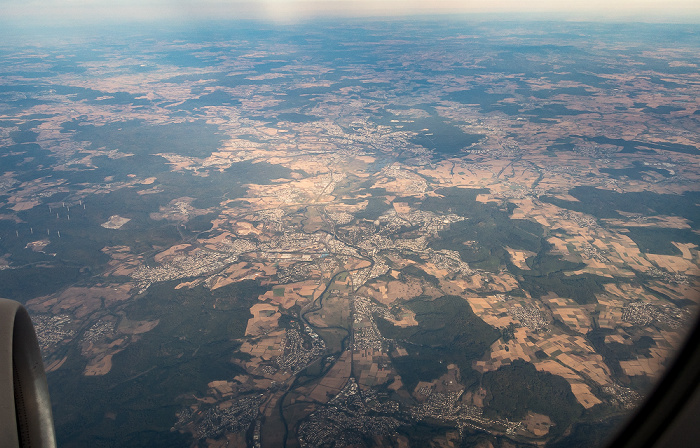 Hessen 2018-09-16 Flug DLH1991 Köln/Bonn (CGN/EDDK) - München Franz Josef Strauß (MUC/EDDM) Luftbild aerial photo