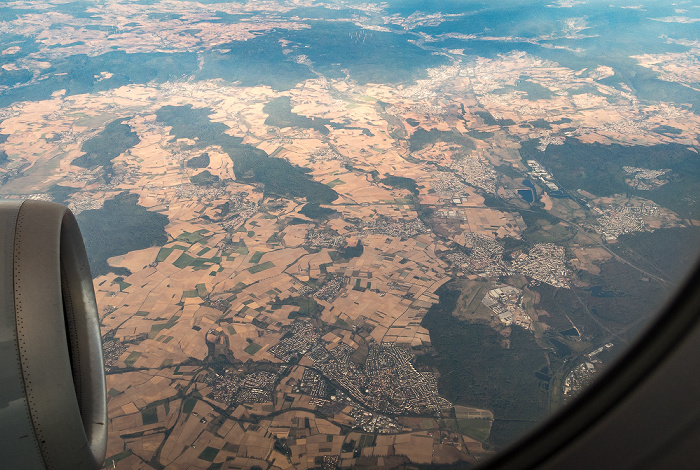 Hessen 2018-09-16 Flug DLH1991 Köln/Bonn (CGN/EDDK) - München Franz Josef Strauß (MUC/EDDM) Luftbild aerial photo