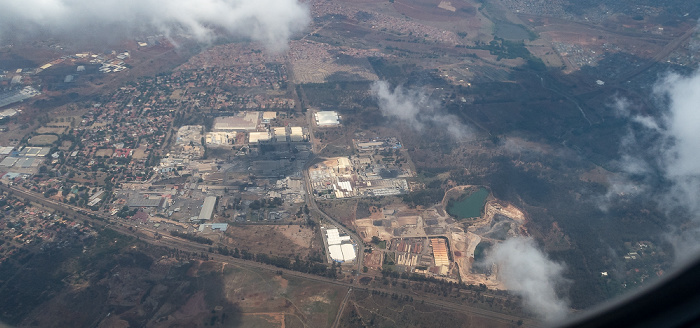 Gauteng 2018-10-17 Flug SAA40 OR Tambo Int'l (JNB/FAOR) - Victoria Falls (FVFA) Luftbild aerial photo