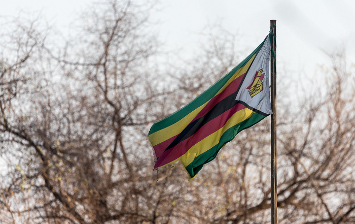 Flagge von Botswana Hwange National Park